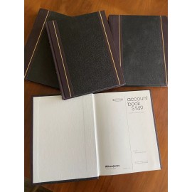 Shaw’s VTG Shaw’s Ledger book Leather 300 Pages Records Journal unused Accounting S149