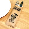 Class of 2025 Graduation Kraft Paper Silverware Bags - Perfect