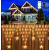 CORST 4M Net Lights Outdoor Christmas Tree Lights Plug in,Triangle