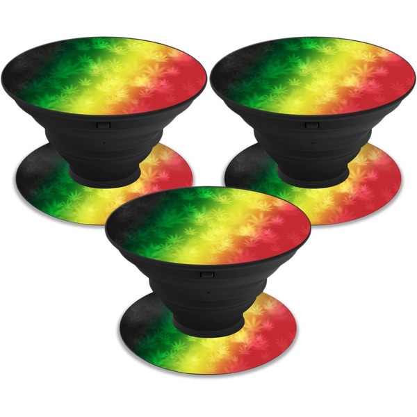 MightySkins Skin Compatible with PopSocket PopSocket - Rasta Rainbow |
