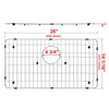 LQS Stainless Steel Kitchen Sink Bottom Grid and Sink Protector,