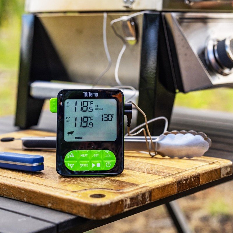 Taylor TruTemp Dual Probe Wired Programmable Meat and Food Thermometer,