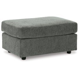 Signature Design by Ashley Stairatt Casual Rectangular Upholstered Ottoman, Gray