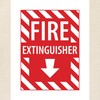 CafePress Fire Extinguisher Sign Tote Bag Reusable Natural Beige Canvas