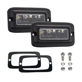 Raycharm 4.3" Off-Road Flush-Mount LED Pods, 6000K Cool-White, Spot Beam, Reverse & Backup Light for Jeep, Truck, UTV, ATV, IP68 Waterproof/Shockproof, 12V/24V, 2-Pack