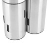 3Pcs Salt and Pepper Shakers Set Stainless Steel 3 Sizes