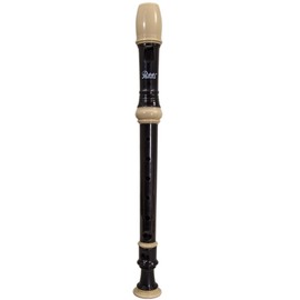 Paititi Paititi Soprano Recorder 8-Hole With Cleaning Rod + Carrying Bag, Creamy/Black Color, Key of C
