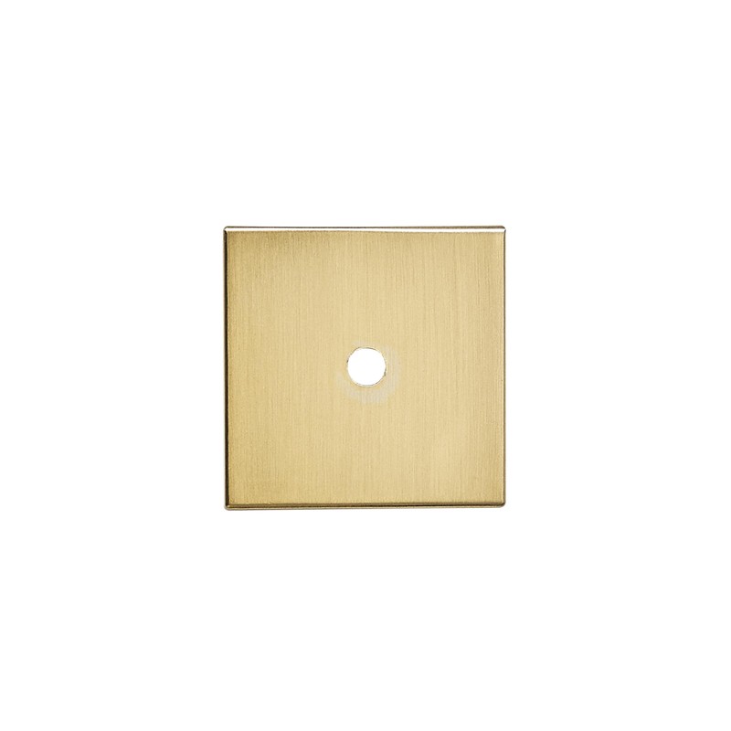 Khtumeware 10-Pack 1-1/2 Inch Square Backplate for Knobs in Champagne