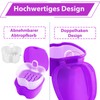 Prothesenetui Prothesenetui Prothesenbehälter Aufbewahrungsbox mit Filter zur Aufbewahrung und Reinigung