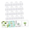 CIYODO 150Pcs Transparent Humidity Domes for Hydroponic Growing Plant Protectors