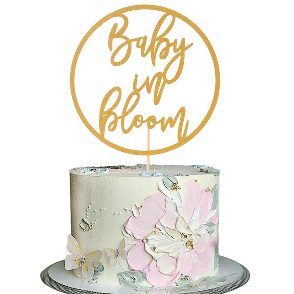 Decoración para tartas de bebé en flor – Decoración para tartas de baby shower, decoración de fiesta de revelación de género, anuncio de embarazo, suministros para fiesta de bebé Wecome