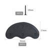 TOVOT 30PCS Heel Plates Black Heel Taps Rubber Tips Sole