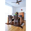 Alloy Two-Light 42" Reversible Three-Blade Indoor Ceiling Fan, Oil Rubbed