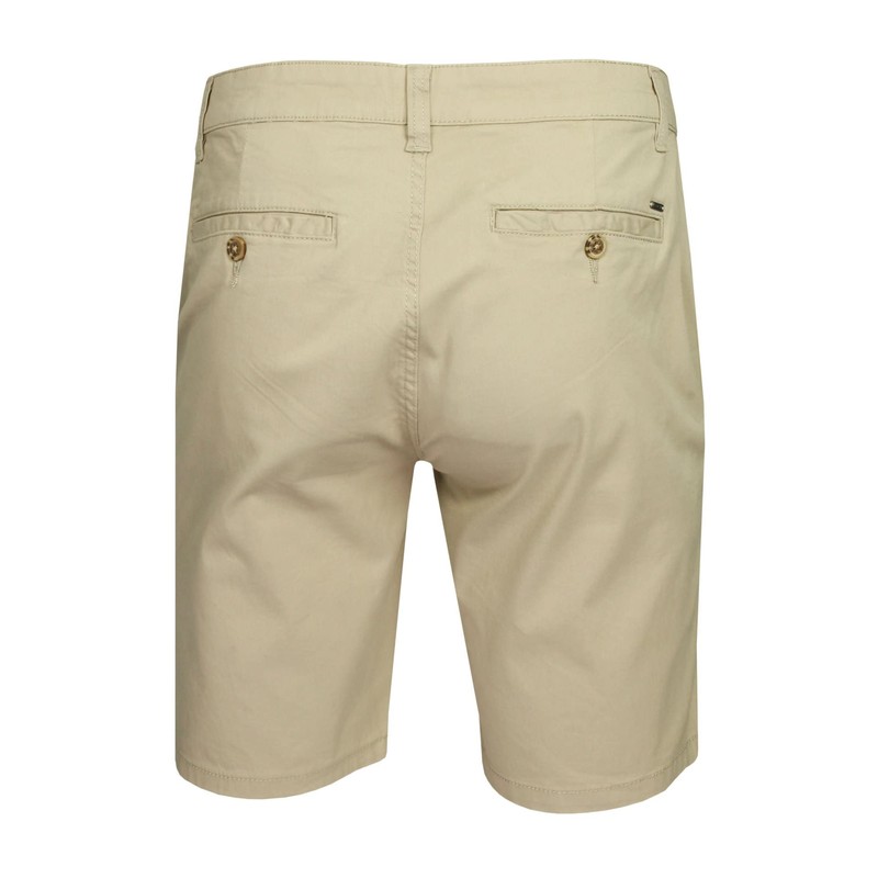 Xact Men's Stretch Cotton Chino Shorts - Regular Fit, stone