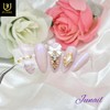 Wedding dress handmade nail tips✨ - Long Round Square /