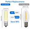 TRIJZHOU E17 LED Bulbs 6W 120V Daylight White 6000K 4-Pack