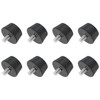 sourcing map 8Pcs Rubber Vibration Isolators Mounts Rubber Shock Absorber