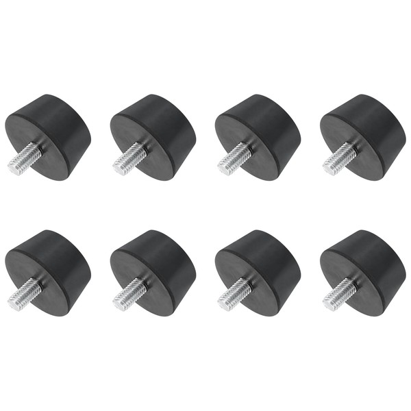 sourcing map 8Pcs Rubber Vibration Isolators Mounts Rubber Shock Absorber