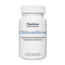 NautuGena Chitosan Intestinal / Oyster Mushroom Extract & Beta-D-Glucan / 120 Capsules (1 Month Pack)