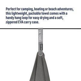 Sea to Summit Tek Towel, Plush Camping and Travel Towel, X-Large, Beluga