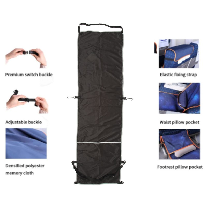Airplane Footrest Hammock Cover Ergonomic Improve Blood Circulation Adjustable Footrest
