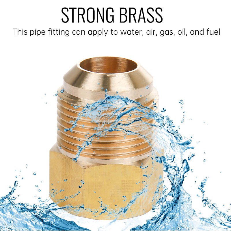 Brass Pipe Adapter - 5/8" SAE Female to 3/4" SAE