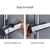 Universal 18-25MM O.D. Hand Shower Rail Head Slider Clamp Holder,