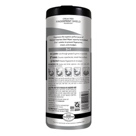 Weiman Stainless Steel Cleaner, 30 Count Cleaning Wipes, Removes Dirt, Grime, and Grease, No Streaks or Residue, Stainless Steel Polish for a Sparkling Clean and Shiny Surface, Cleaning Supplies