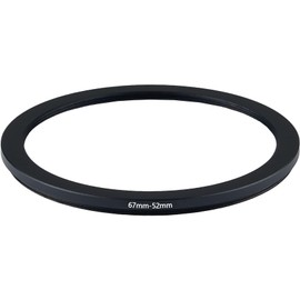 tunghey 67mm to 52mm Step-Down Ring Filter Adapter for All Brands UV ND CPL Metal Ring Step-Down Rings Adapter Filter (67mm-52mm)