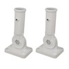 2Pcs Adjustable Flag Pole Holder Aluminium Alloy Metal Wall Mount