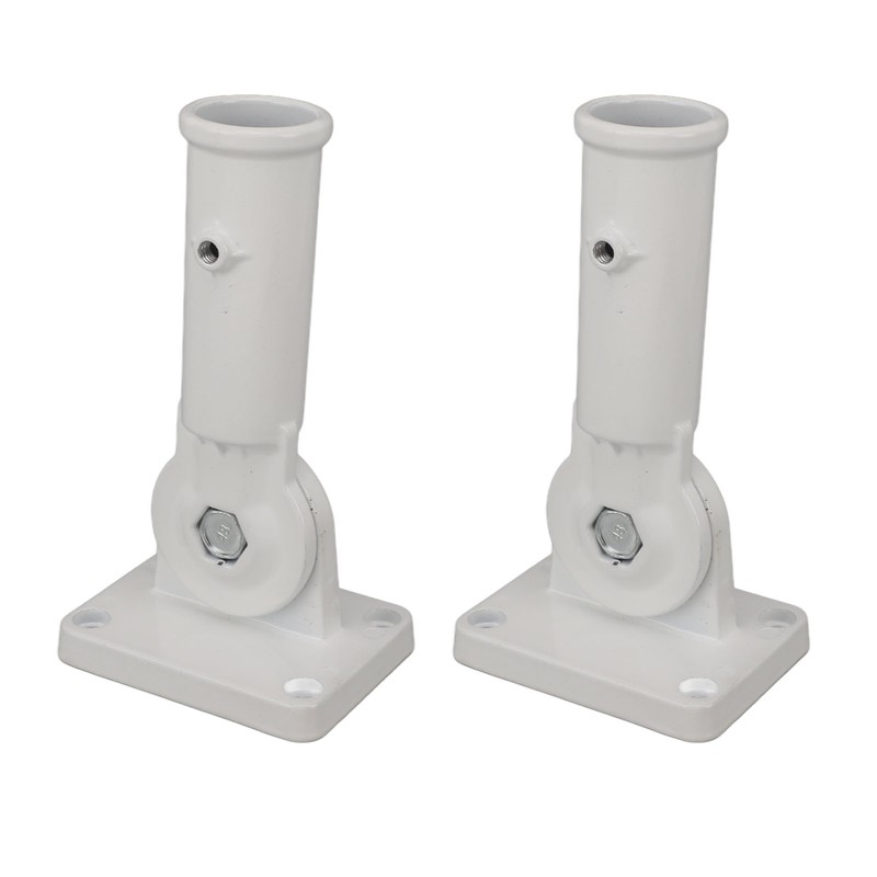 2Pcs Adjustable Flag Pole Holder Aluminium Alloy Metal Wall Mount
