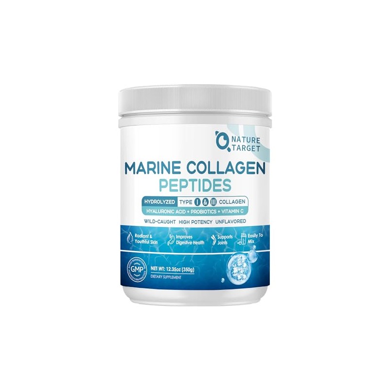 Nature Target Péptidos Colágeno Marino Polvo Hidrolizado Tipo Iii Probióticos