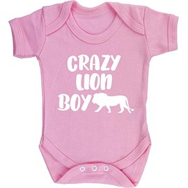 Hippowarehouse Crazy lion boy baby vest bodysuit (short sleeve) boys girls