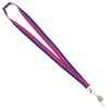 Zac's Alter Ego Shiny Metal Whistle on Bisexual Stripe Lanyard