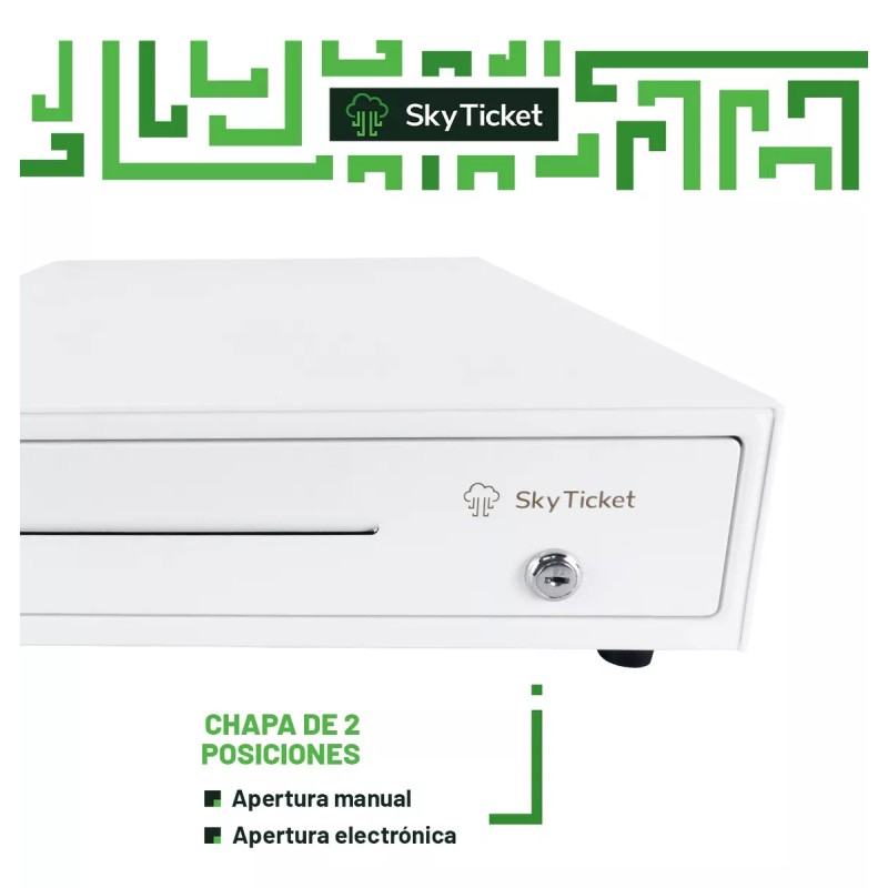 SKY TICKET Caja De Dinero Cajón Punto De Venta Apertura