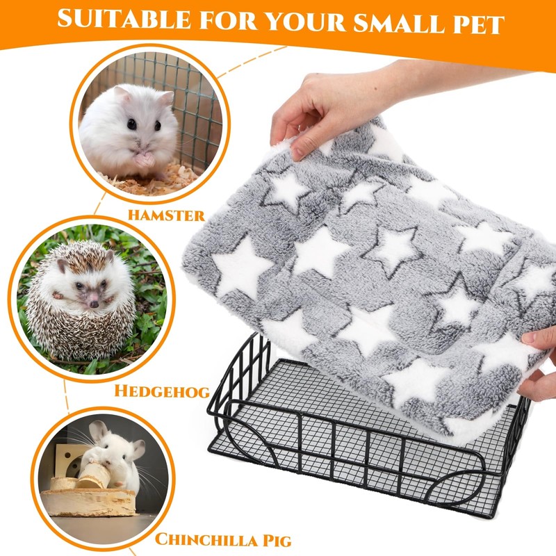 Acshio Rat Cage Platform, Metal Basket Rat Hammock with Mat,