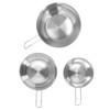 3 PCS Stainless Steel Camping Bowl Set Portable BBQ Folding
