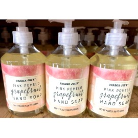 Trader Joe's 3 X Trader Joe's Pink Pomelo Grapefruit Hand Soap 17 oz