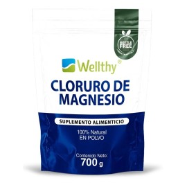 Wellthy Cloruro De Magnesio En Polvo 700g Sabor Neutro