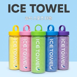 Koai Multi-purpose Wet Aqua Towel for Swimming, Hiking, Pet Bathing, Car Washing 66cm Blue 3ea