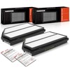 A-Premium - Filtro de aire de motor de 2 piezas