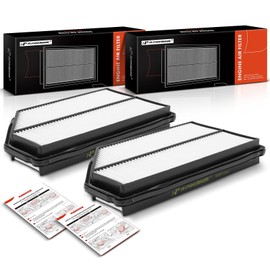 A-Premium - Filtro de aire de motor de 2 piezas compatible con Acura MDX 2001-2006 y Honda Pilot 2003-2008, V6 3.5L