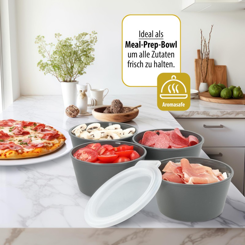 RoyalFay Pizza Ball Box 4 Pieces Made of Super Smooth