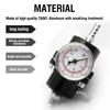 HTRACING Adjustable Fuel Pressure Regulator With Gauge Hose 0-140 PSI