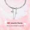 Amuefer Safety Chain Charms for Bracelets 925 Sterling Silver with