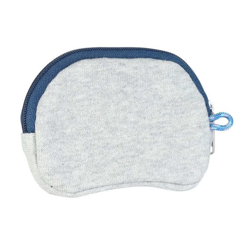 Half Round Coin Pouch Sweatshirt, H/Gray, One size