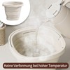 Foldable Bucket, 5L/10L, PP + TPR Material, White, Space-Saving, Foldable