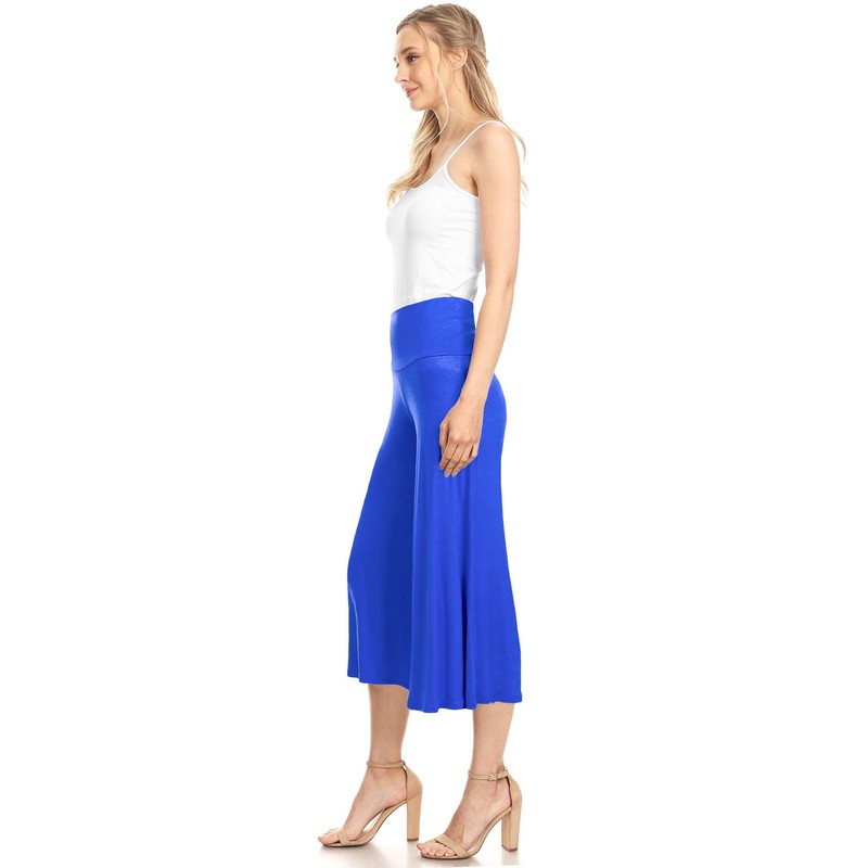 MBJ WB876 Womens Knit Culottes Pants S Royal_Brite