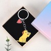 WEWAYSMILE Dog Car Keychain Pet Keychain Portable Metal Keychain Gift