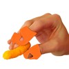 Puntas antiadherentes para dedos, protectores de dedos, 3 piezas (naranja)